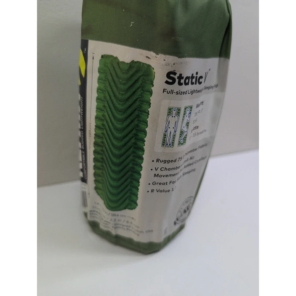 Klymit Static V Sleeping Pad Camping Air Mattress - Brand New GREEN